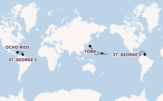 Caribbean from Bridgetown, Barbados with the Britannia 