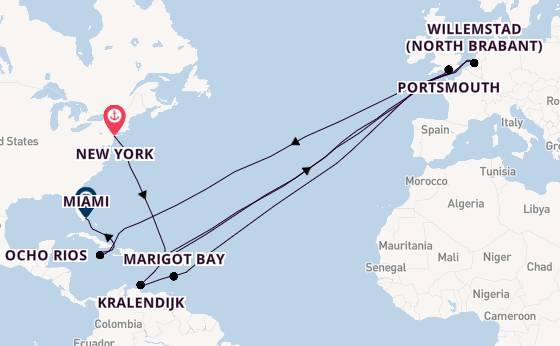 Transatlantic from New York with the EUROPA