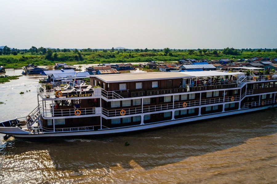 Zuidoost-Azië vanaf Ho Chi Minhstad, Vietnam met de Lan Diep