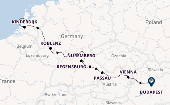 Danube River, Europe from Amsterdam, Netherlands with the Viking Rota