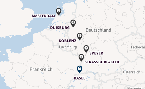 Rhein ab Amsterdam, Niederlande auf der VIVA MOMENTS