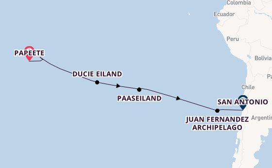 Polynesië vanaf Papeete, Frans-Polynesië met de Seabourn Pursuit