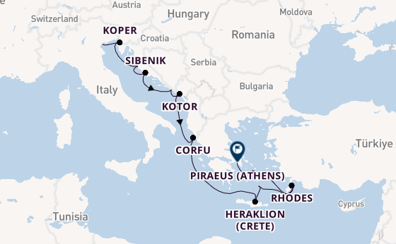 Eastern Mediterranean from Venice, Italy with the Azamara Quest