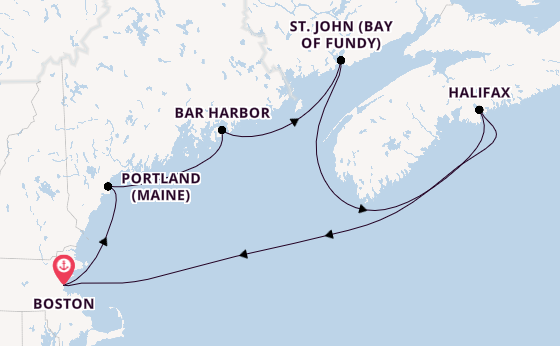 Neuengland ab Boston, USA auf der Norwegian Breakaway