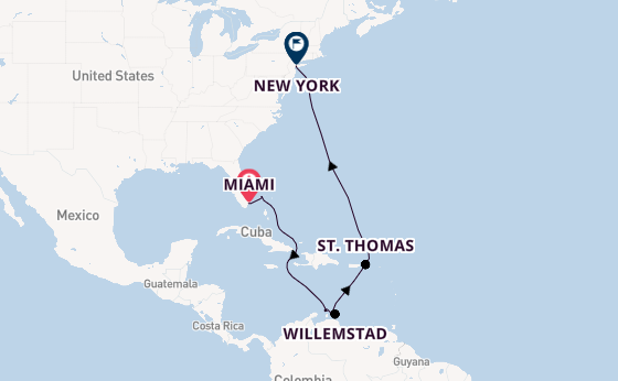 Caribbean vanaf Miami, Verenigde Staten met de Carnival Firenze
