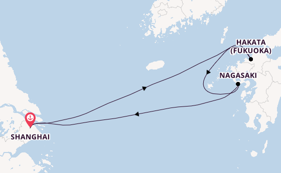 Japan from United Kingdom with the Spectrum of the Seas