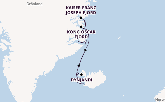 Arktis ab Reykjavik, Island auf der Silver Endeavour