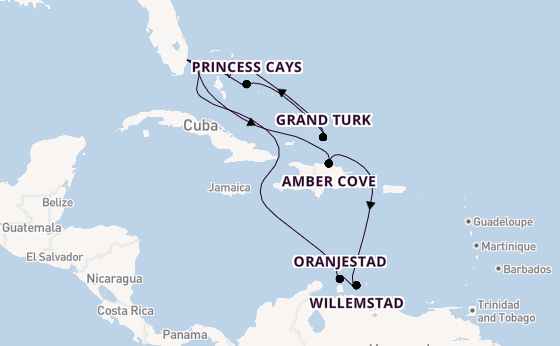 Caribbean vanaf Fort Lauderdale, Verenigde Staten met de Regal Princess