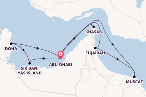 Journey from Abu Dhabi with the Celestyal Discovery