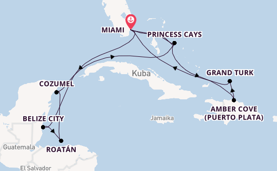 Karibik ab Miami auf der Regal Princess