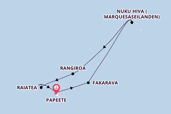 Frans-Polynesië vanaf Papeete, Frans-Polynesië met de Silver Whisper