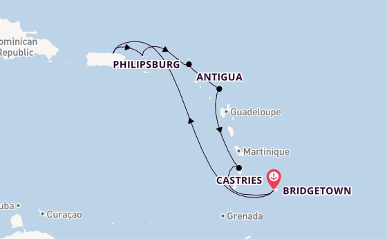 Luxury New Year Southern Caribbean & St Lucia with Barbados Stay