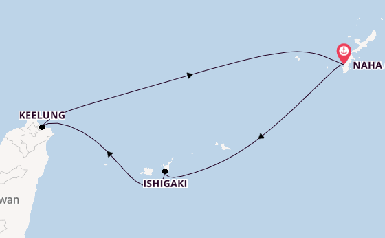 Japan from Naha (Okinawa), Japan with the Costa Serena