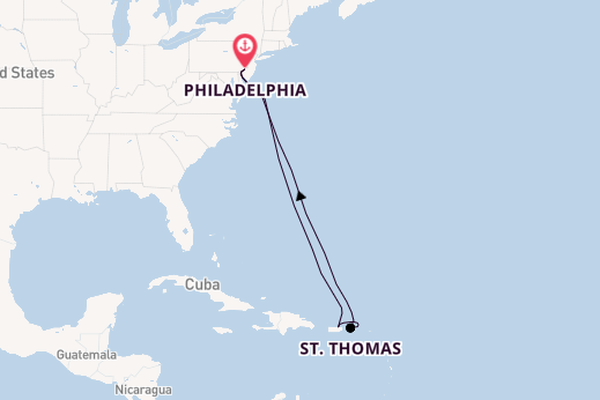 Oostelijke Caraïben vanaf Philadelphia, Verenigde Staten met de Norwegian Pearl