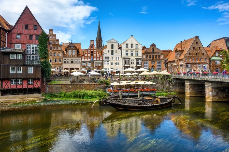 Elbe ab Stralsund, Deutschland auf der VIVA RUBY
