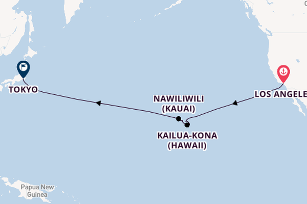 Transpacific from Los Angeles, California with the Sapphire Princess