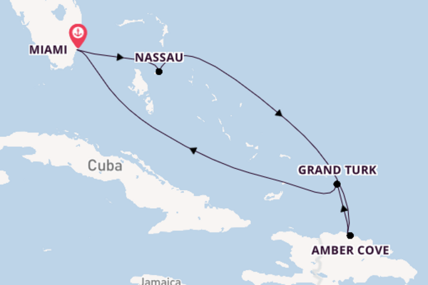 Caribbean vanaf Miami, United States met de Carnival Magic