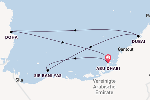 MSC Euribia - Orientalische Träume & Indiens Farben