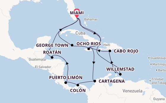 Caribbean from Miami, Florida with the MSC Poesia