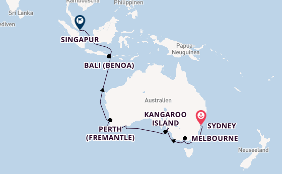 Australien ab Sydney auf der Norwegian Spirit