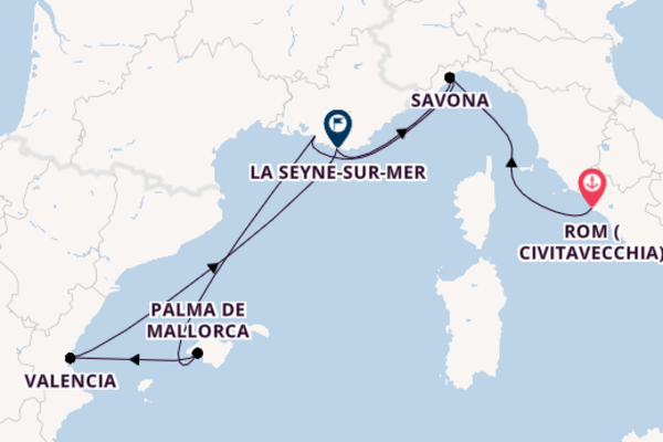 Kreuzfahrt mit der Costa Pacifica nach Savona