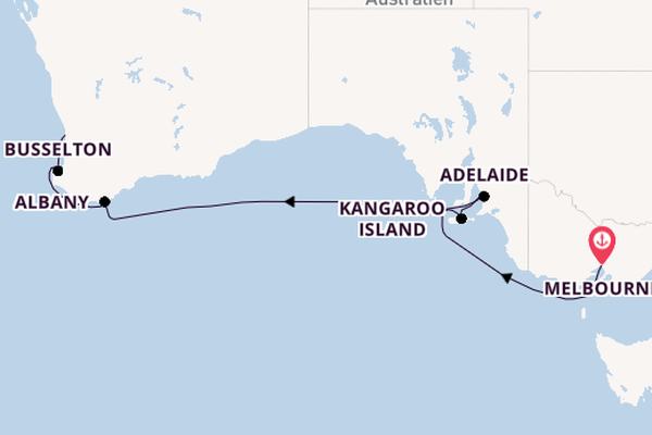 Australien ab Melbourne, Australien auf der Silver Moon