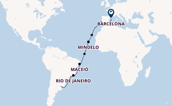 Transatlantic from Buenos Aires, Argentina with the MSC Seaview