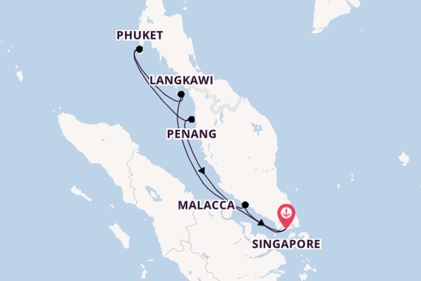 South East Asia from Singapore, Singapore with the Luminara