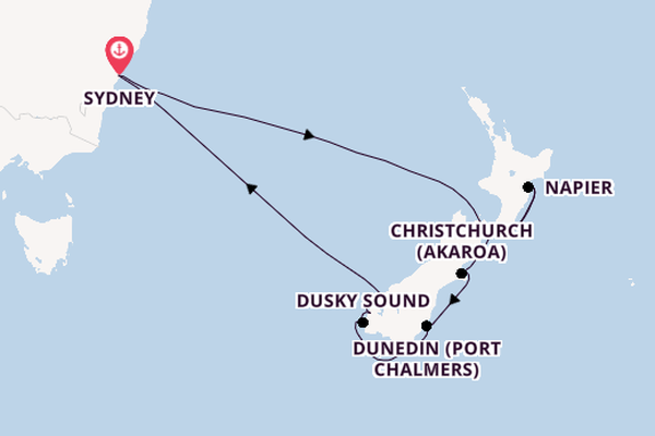 New Zealand from Sydney, Australia with the Anthem of the Seas