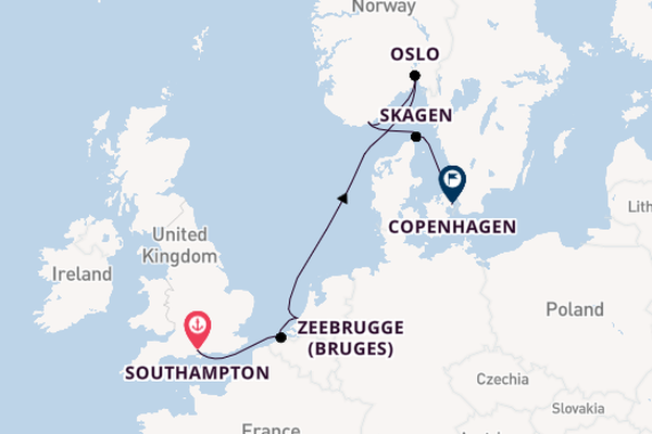 Norway from Southampton, England with the Regal Princess