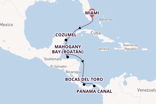 Central America from Miami, Florida with the Azamara Quest