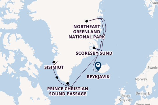 Arctic from Kangerlussuaq (Søndre Strømfjord), Greenland with the HANSEATIC spirit