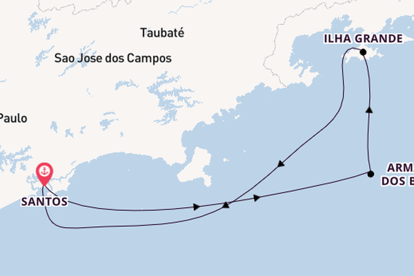 Brazil from Santos, Brazil with the MSC Lirica