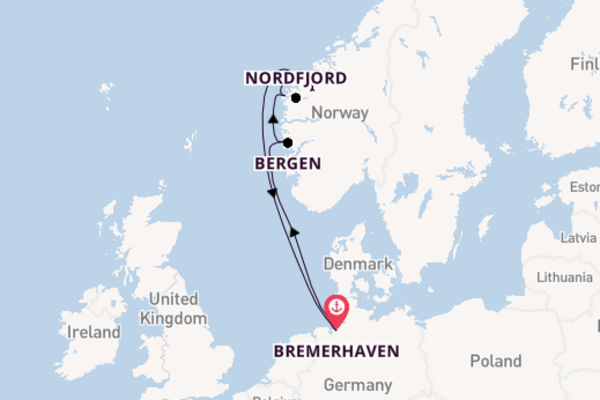 Cruise met TUI Cruises naar het sprankelende Bremerhaven