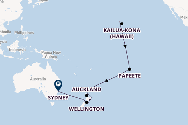 Polynesia from Honolulu, Hawaii, USA with the Royal Princess