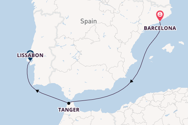 Westelijke Middellandse Zee vanaf Barcelona, Spanje met de EXPLORA II