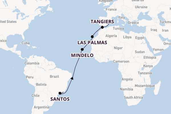 Transatlantic from Rio de Janeiro, Brazil with the MSC Armonia 
