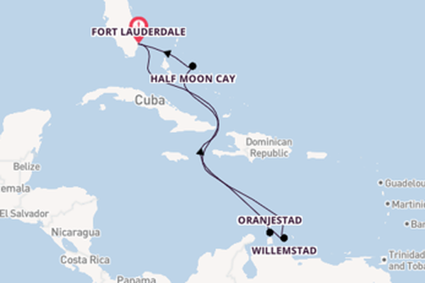 Caribbean vanaf Fort Lauderdale, Verenigde Staten met de Rotterdam