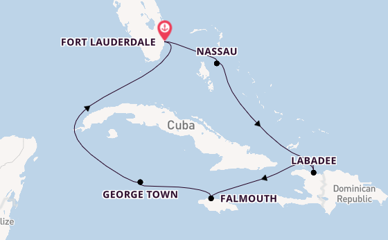Caribbean vanaf Fort Lauderdale, Verenigde Staten met de Explorer of the Seas