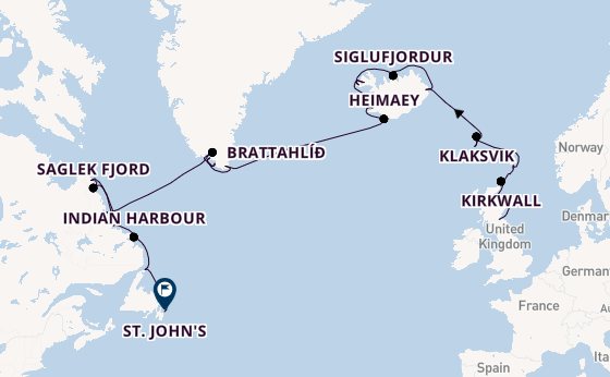 Transatlantic from Leith (Edinburgh), Scotland with the Seabourn Venture