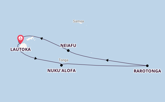 Polynesië vanaf Lautoka, Fiji met de Seven Seas Navigator