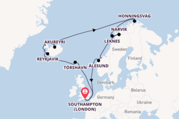 Expedition with P&O Cruises from Southampton (London)
