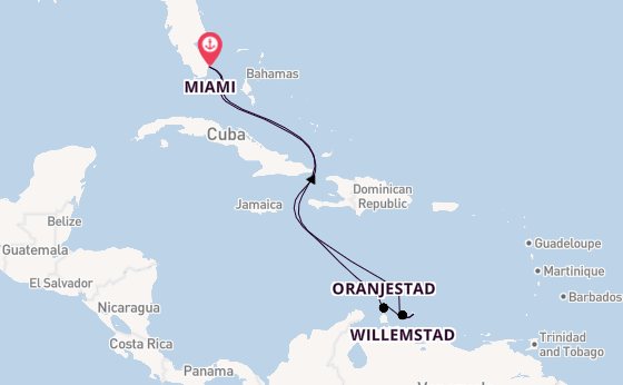 Zuidelijke Caraïben vanaf Miami, Verenigde Staten met de Carnival Horizon