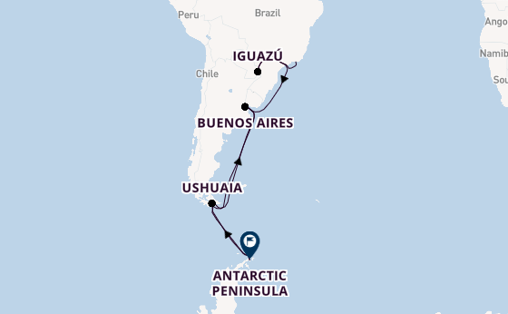 South America from Rio de Janeiro, Brazil with the Scenic Eclipse II