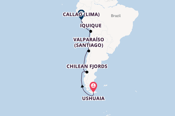 South America from Ushuaia, Argentina with the HANSEATIC inspiration