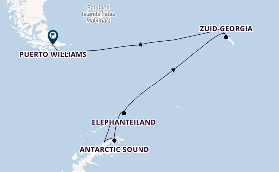 Antarctica vanaf King George Island, Antarctica met de Silver Endeavour