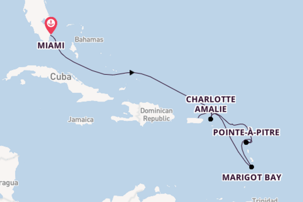 Sailing from Miami to San Juan