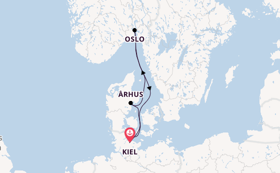 Norwegen ab Kiel, Deutschland auf AIDAbella