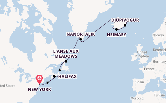 Transatlantic from New York, USA with the Viking Mira