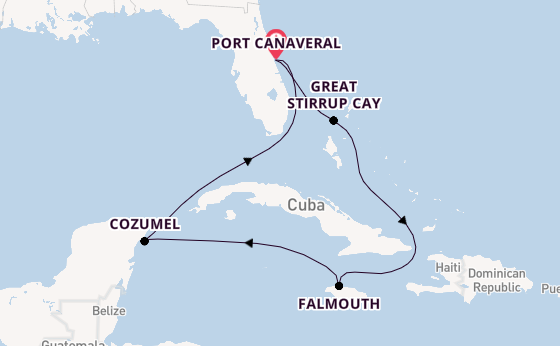 Caribbean from Port Canaveral, Florida, USA with the Norwegian Epic